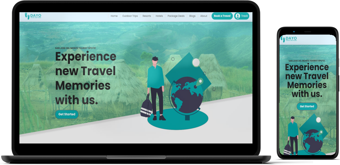mockup of dayotours