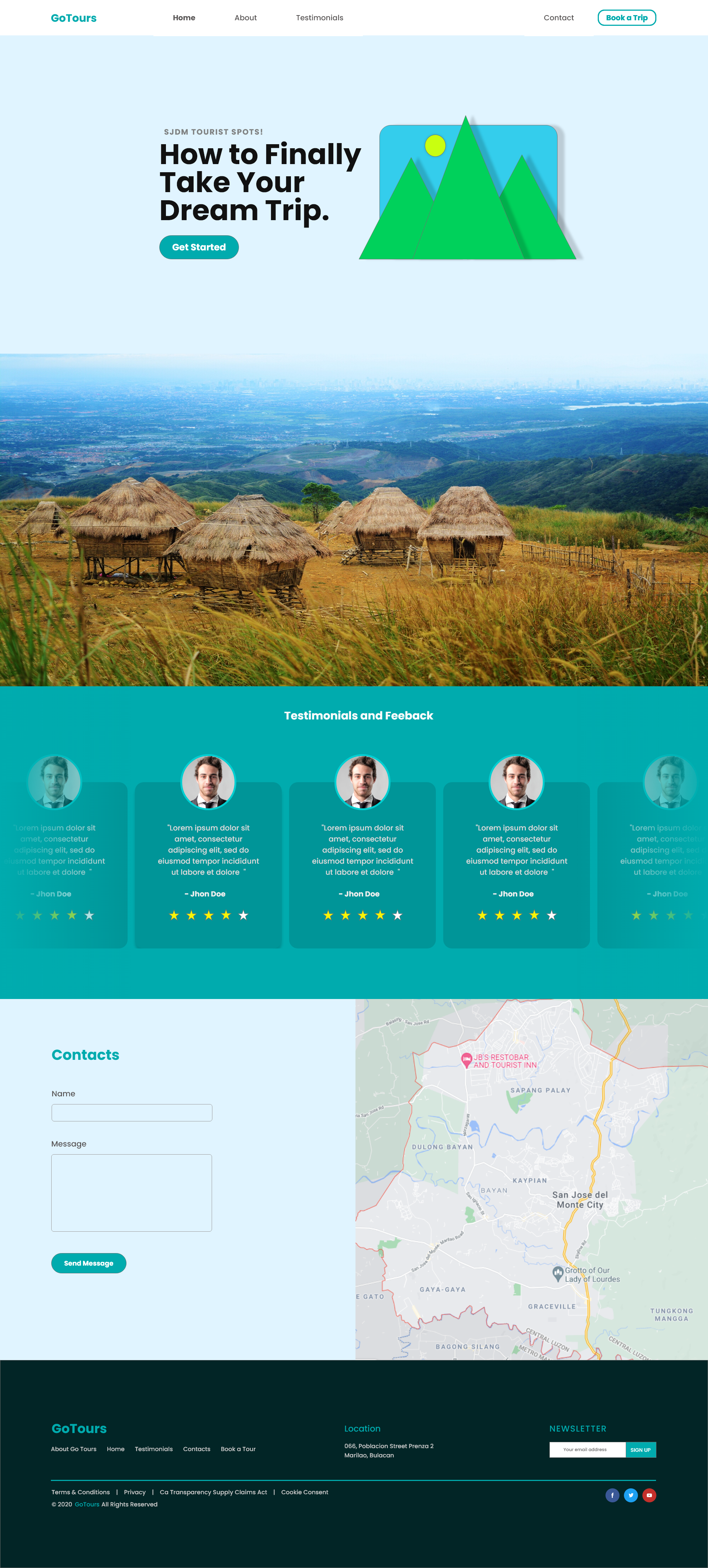 mockup of dayotours